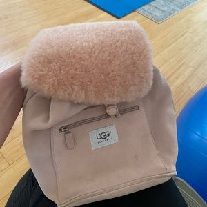 UGG Sheepskin Backpack Purse